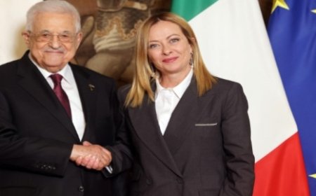 عباس التقى ميلوني في روما ودعا ايطاليا الى لعب دورها في تعزيز الأمن