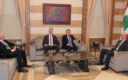 الحجار استقبل وفدا من "معهد توني بلير"