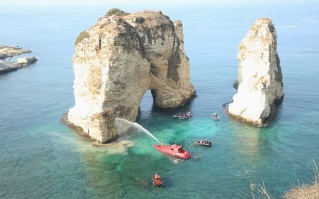 حملة في صخرة الروشة.. هذا ما اعلنه الدفاع المدني