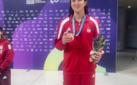 دورة ألعاب التضامن الإسلامي السادسة ( الرياض ).. السباحة اللبنانية لين الحاج تحرز البرونزية في ال 100 متر صدر