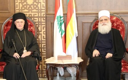 شيخ العقل بحث مع مطران الكاثوليك في اللاذقية وطرطوس العلاقات الإسلامية المسيحية المشتركة