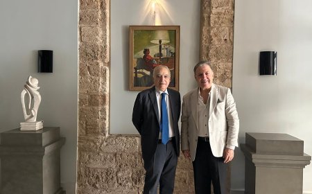 لقاء وزير الثقافة  و الشاعر شوقي بزيع لإطلاق مهرجان للشعر العربي