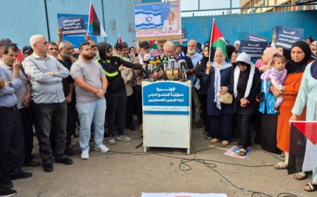 اعتصام للاجئين الفلسطينيين أمام مقر الاونروا