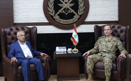 قائد الجيش استقبل أسامة سعد ومحفوض والمدير الإقليمي في اللجنة الدولية للصليب الأحمر