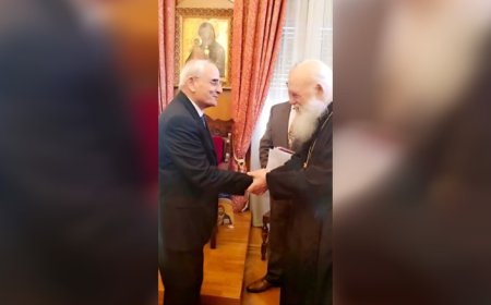 وزير الدفاع يلتقي رئيس أساقفة أثينا ويزور الأكاديمية الحربية في اليونان