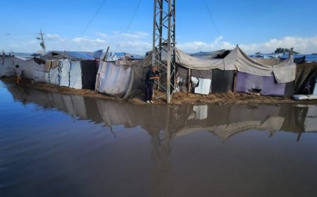 بالصور.. كارثة في خان يونس