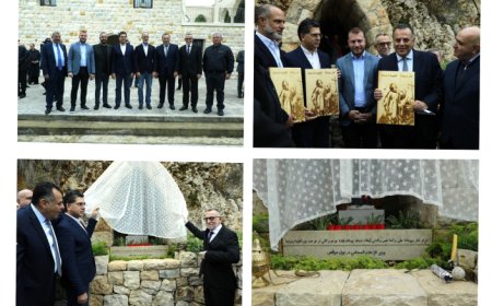 مرقص أزاح ورسامني الستار عن مزار مار روحانا في عرمون