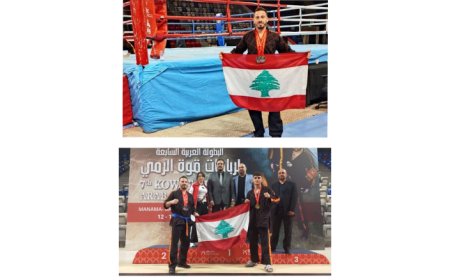 المركز الثاني للصيداوي حسني توتنجي في البطولة العربية في قوة الرمي