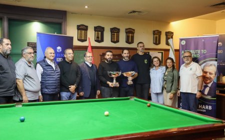 نادي الغولف نظّم بطولة شوقي حرب في السنوكر  محمد اليمني أحرز اللقب وعلي الفقيه وصيفاً