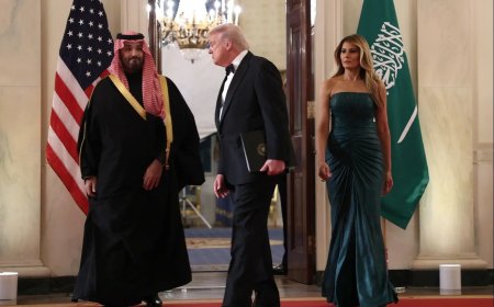 ميلانيا ترامب ترتدي إيلي صعب في لقاء ترامب وبن سلمان…