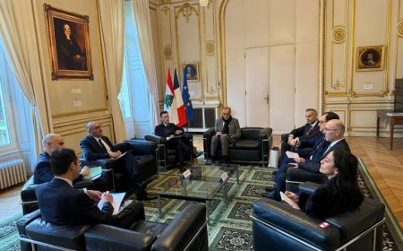 ماذا بحث الحجار مع نظيره الفرنسي؟