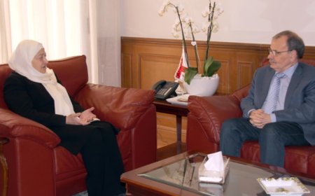 بهية الحريري عرضت مع البزري الأوضاع الداخلية والجنوبية