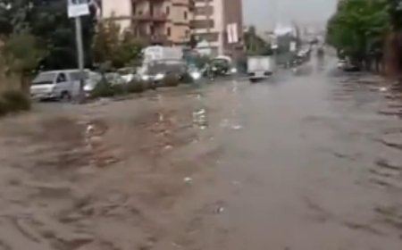 طرقات غرقت بالمياه