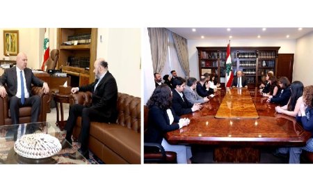 الرئيس عون استقبل الرياشي موفدا من جعجع و"تحالف حرية الرأي والتعبير"