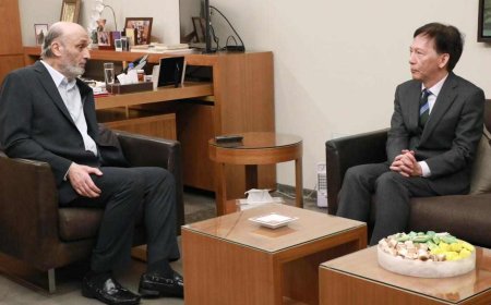 بزيارة وداعية.. سفير اليابان في معراب