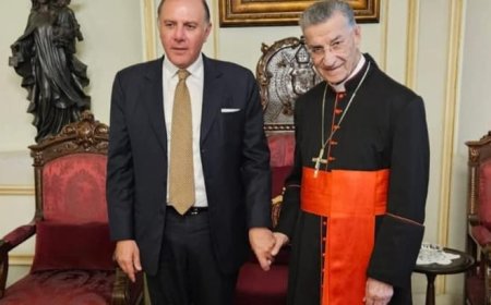 الراعي يلتقي بطريرك الاسكندرية وحاكم مصرف لبنان