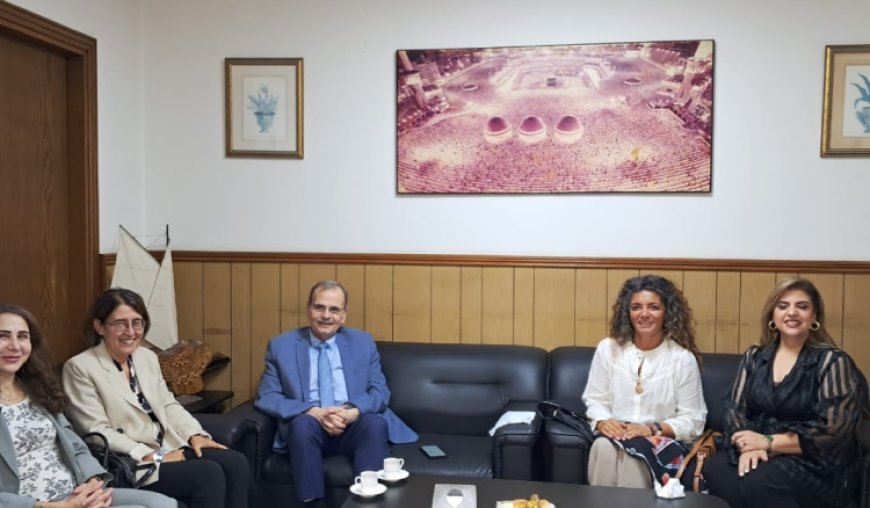 البزري عرض مع الاسعد أوضاع المخيمات والتقى وفدا من الجامعة اليسوعية