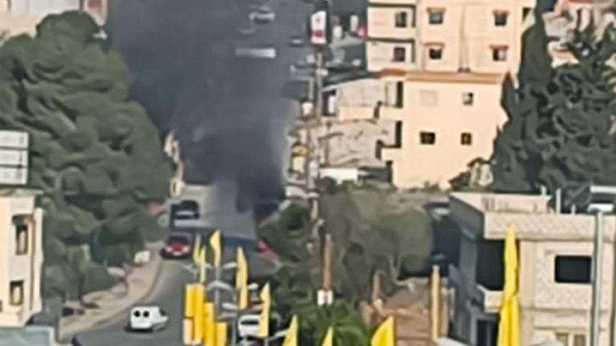 غارة اسرائيلية تستهدف سيارة في بنت جبيل