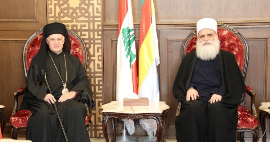 شيخ العقل بحث مع مطران الكاثوليك في اللاذقية وطرطوس العلاقات الإسلامية المسيحية المشتركة