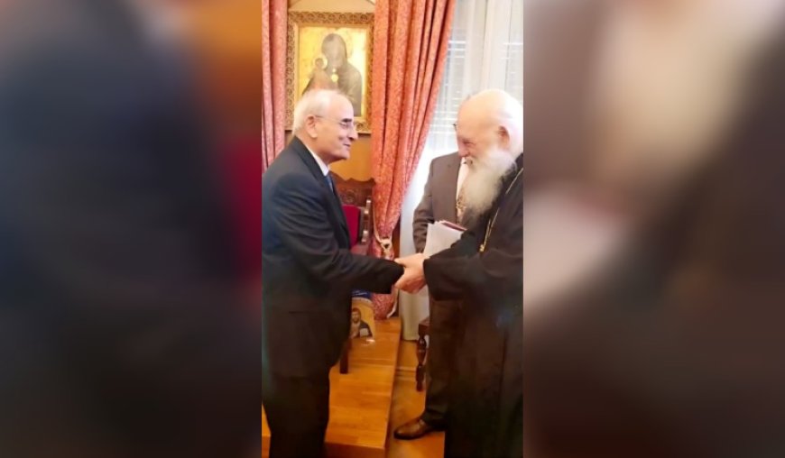 وزير الدفاع يلتقي رئيس أساقفة أثينا ويزور الأكاديمية الحربية في اليونان