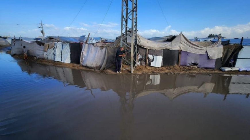 بالصور.. كارثة في خان يونس