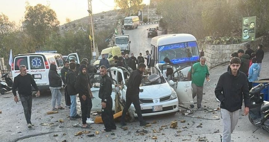 إصابة طلاب بإستهداف سيارة في الطيري