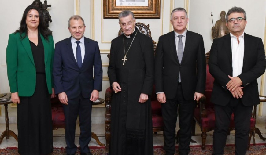 الراعي يستقبل باسيل في بكركي