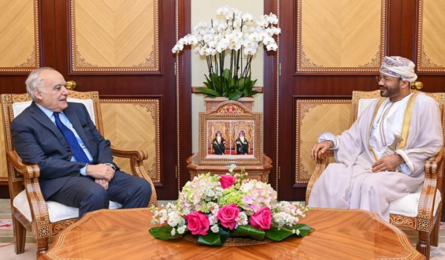 سلامة التقى وزير الخارجية العماني في مسقط على هامش مؤتمر منتدى اوسلو