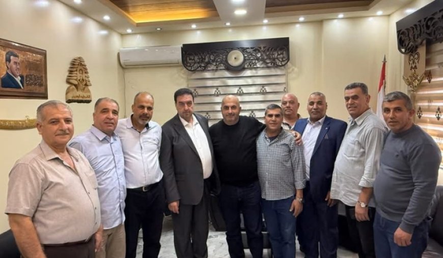 البعريني التقى وفدا من متقاعدي قوى الامن