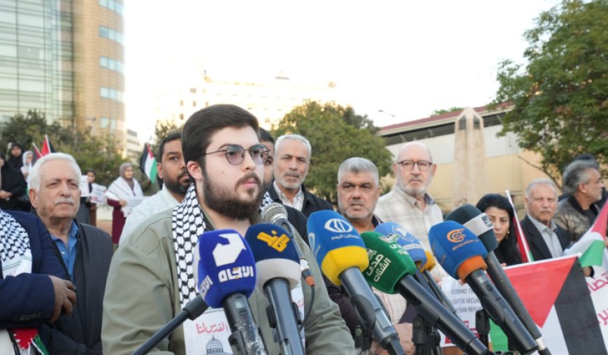 وقفة تضامنية امام الاسكوا في اليوم العالمي للتضامن مع الشعب الفلسطيني