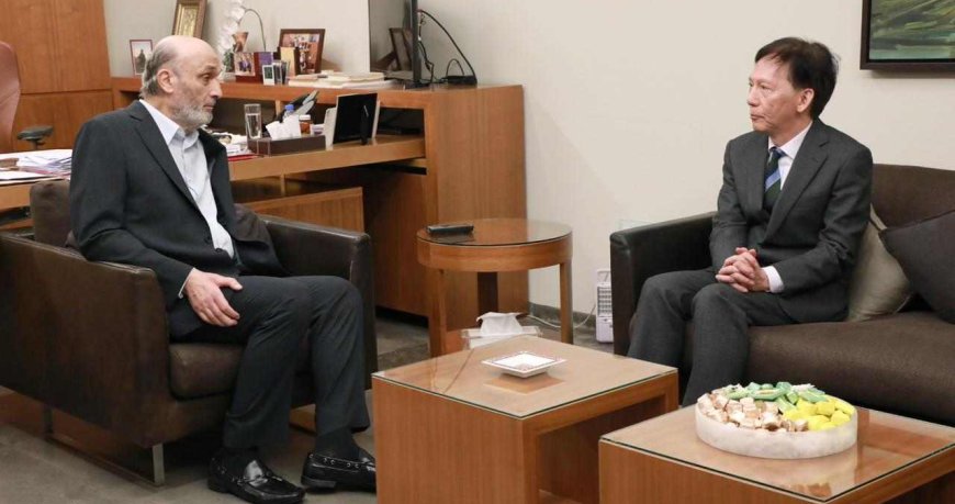 بزيارة وداعية.. سفير اليابان في معراب