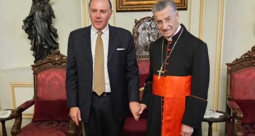 الراعي يلتقي بطريرك الاسكندرية وحاكم مصرف لبنان