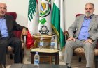 حماس عرضت ووفد الديمقراطية لآخر مستجدات القضية الفلسطينية