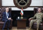 قائد الجيش عرض الاوضاع مع السفير الفرنسي