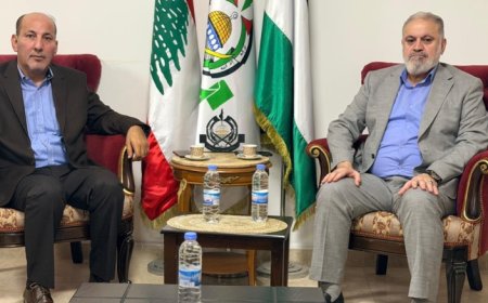 حماس عرضت ووفد الديمقراطية لآخر مستجدات القضية الفلسطينية