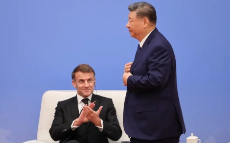 الرئيس الصيني يلتقي نظيره الفرنسي: العالم بعيد عن السلام