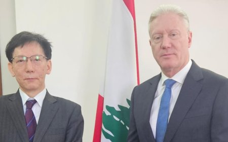 سفير اليابان يودع وزير الخارجية