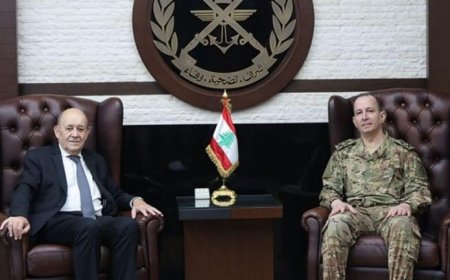 قائد الجيش يلتقي لودريان