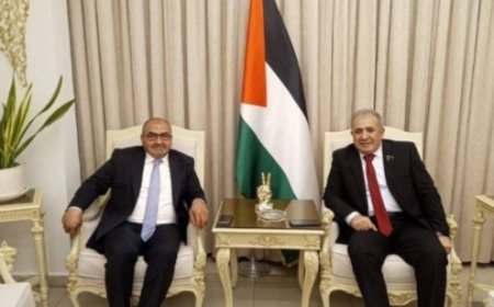 لقاء بين الأسعد والحشيمي عرض الأوضاع الفلسطينية في لبنان والأراضي المحتلة