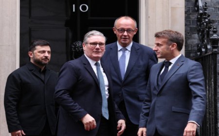 ماكرون وستارمر وميرتس بحثوا مع ترامب في ملف حرب أوكرانيا