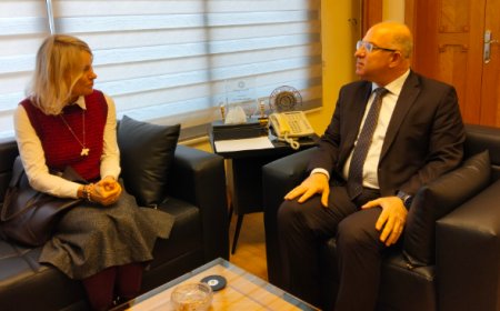 الوزير حيدر التقى ممثلة المفوضية السامية للأمم المتحدة لشؤون اللاجئين وطليس