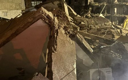 الدفاع المدني: انهيار المبنى في حارة حريك بعد انتهاء عمليات الاطفاء