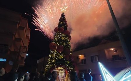 حلبا تحتفل بالميلاد وتضيء الشجرة