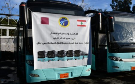 30 حافلة نقل عام من قطر الى لبنان