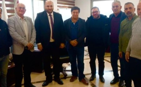 وفد من " تجمّع أبناء البلدات الجنوبية الحدودية" زار وزير الصحة وشكره على اهتمامه بالنازحين ومتضرري الحرب