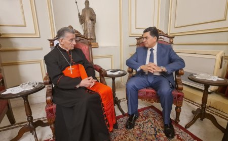 مرقص في زيارة بكركي يتلقّى ثناء الراعي على المواكبة الاعلامية لزيارة البابا