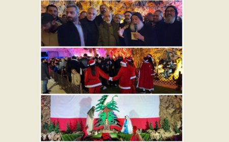 افتتاح أكبر مغارة ميلادية في لبنان ببلدة مجدلون البقاعية