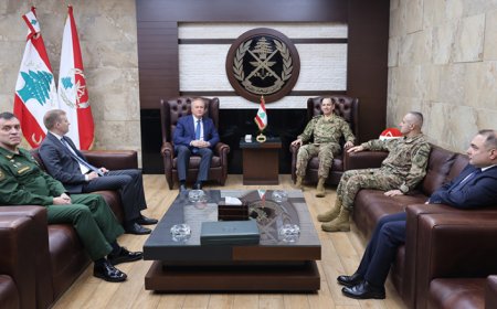 قائد الجيش استقبل روداكوف وحاصباني وخوري