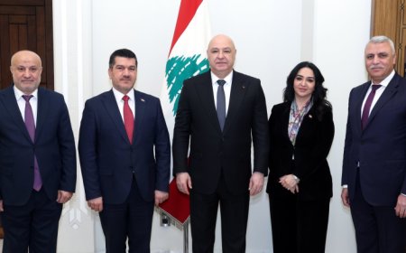 موفد رئيس الوزراء العراقي من قصر بعبدا اكد استمرار الدعم للبنان