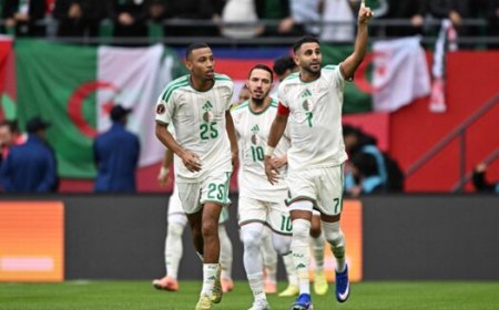 فوز مستحق للجزائر على السودان3-0 في "أمم أفريقيا"